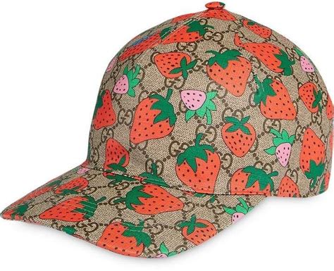 casquette gucci fraise fausse